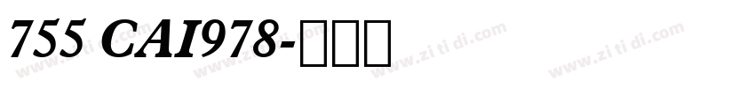 755 CAI978字体转换